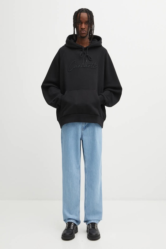 Carhartt WIP bluza bawełniana Hooded Ray Sweat I035640.89XX czarny