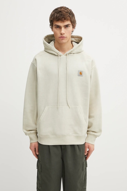 Pamučna dukserica Carhartt WIP Hooded Vista Sweat bez uzorka bež I029523.2LPGD