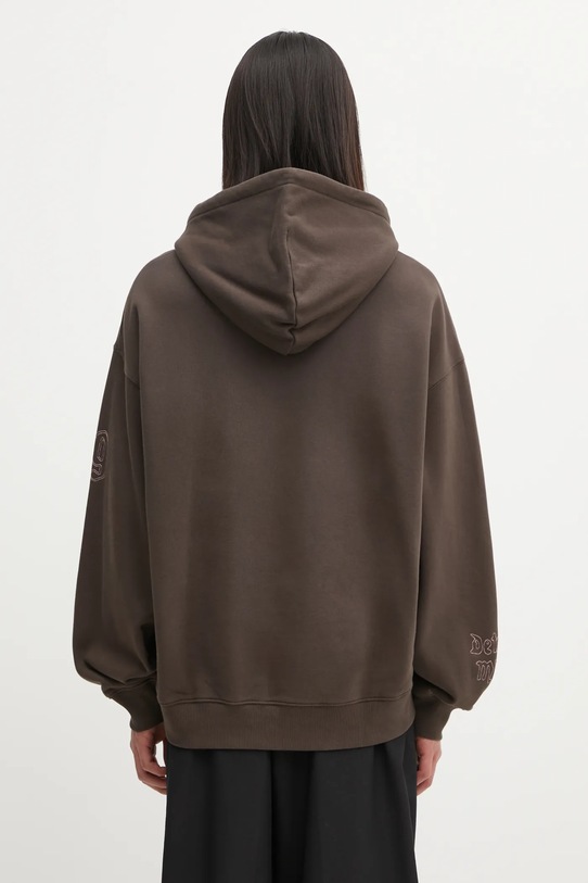 Odzież Carhartt WIP bluza bawełniana Hooded Hackwork Sweat I035641.3EEXX brązowy