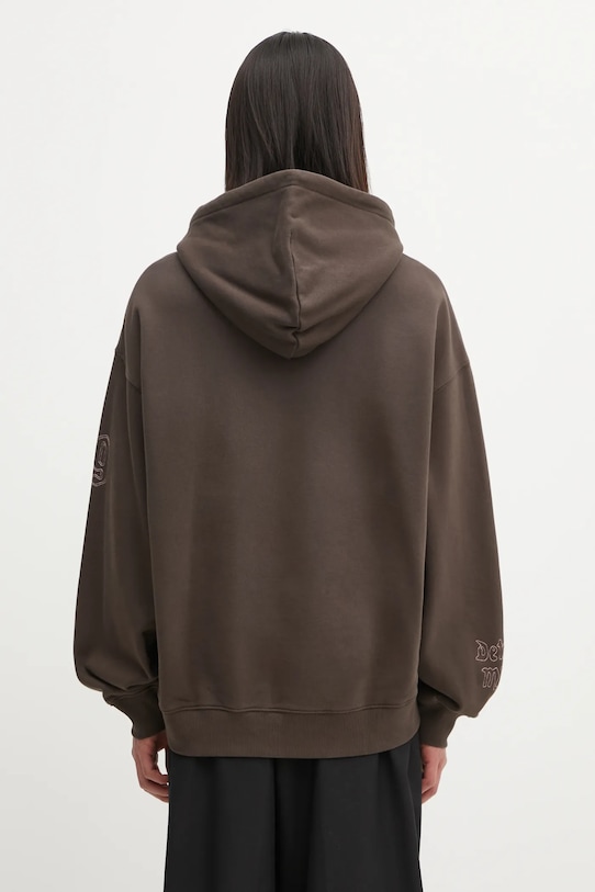 Odzież Carhartt WIP bluza bawełniana Hooded Hackwork Sweat I035641.3EEXX brązowy