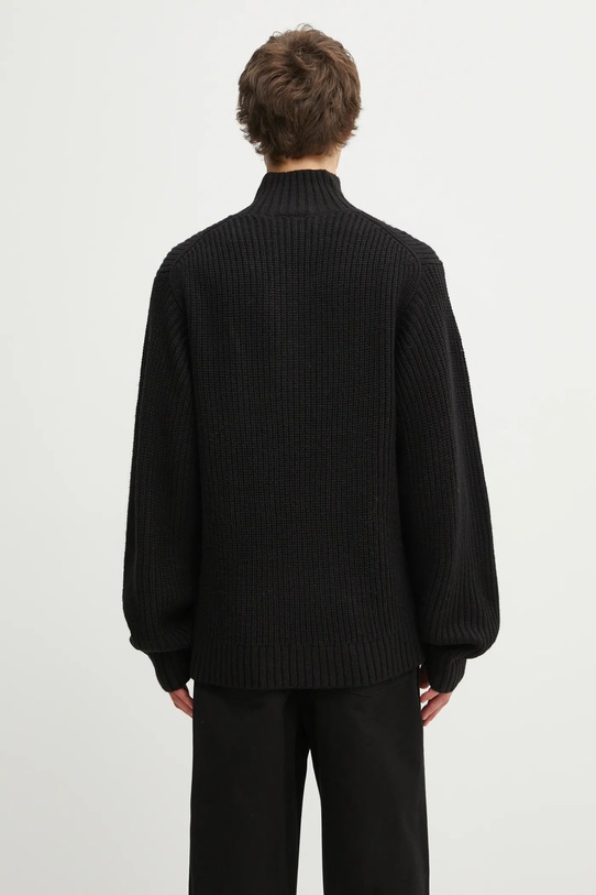 Odzież Carhartt WIP sweter z dodatkiem wełny Detroit Half Zip Sweater I035398.89XX czarny