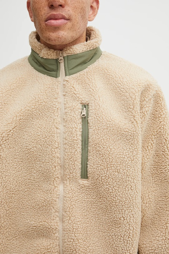 No Problemo felpa in pile Zip Through Fleece beige NP7000504