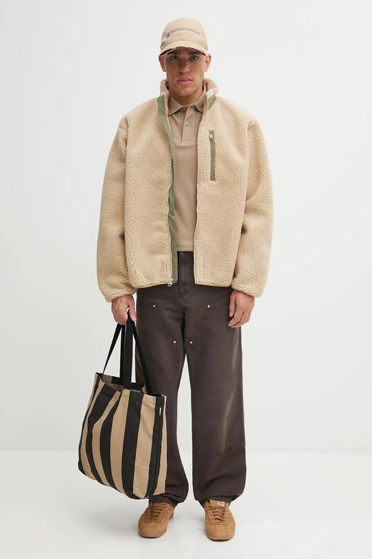 No Problemo felpa in pile Zip Through Fleece NP7000504 beige