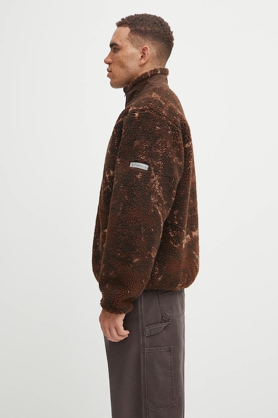 No Problemo bluza polarowa Zip Through Fleece NP7000504 brązowy AW25