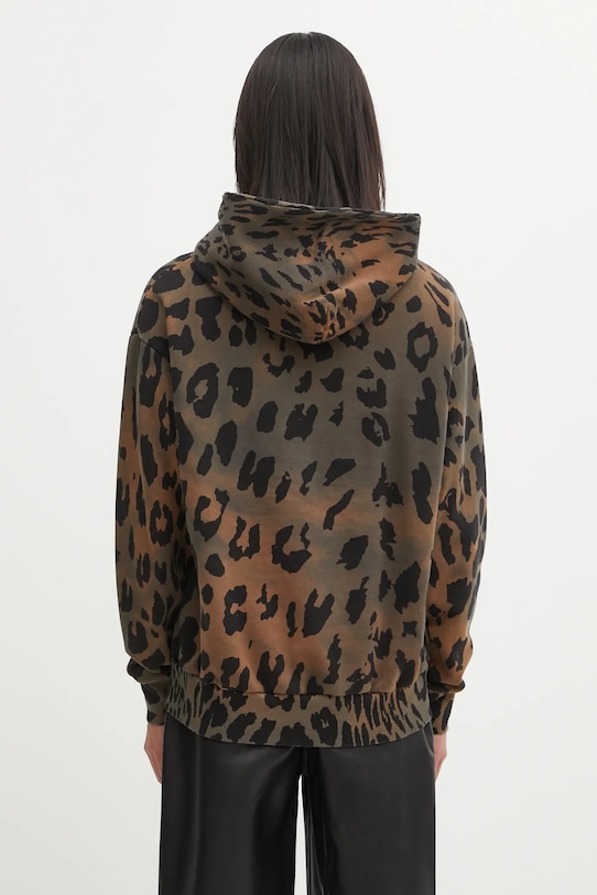 Odzież Aries bluza bawełniana Leopard Hoodie AR2003404 brązowy