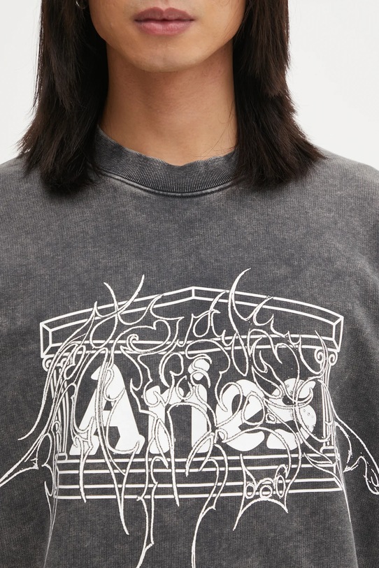 Aries bluza bawełniana Overlord szary AR2003604