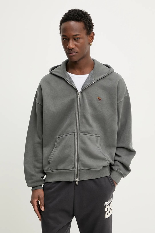 Abercrombie & Fitch bluza z kapturem szary KI122.5660.136