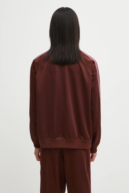 Odzież Needles bluza Track Crew Neck RW315 brązowy
