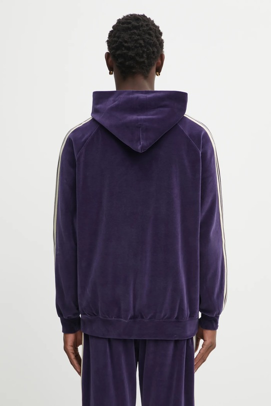 Odzież Needles bluza Track Hoody RW324 granatowy