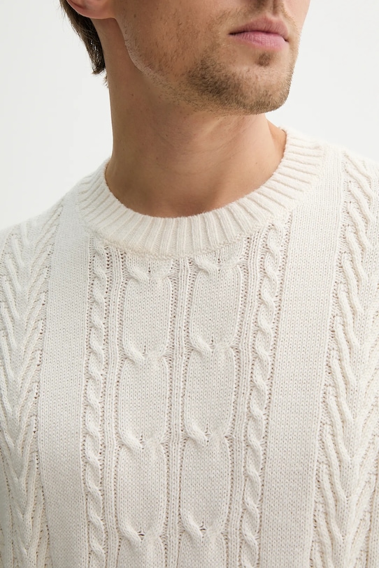 Hollister Co. sweter KI320.5119.102 beżowy