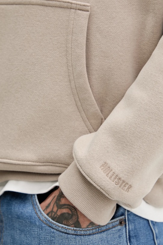 Hollister Co. bluza KI322.5147.400 beżowy