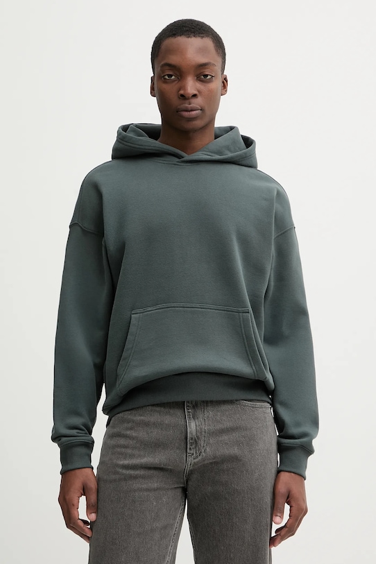 Μπλούζα Hollister Co. με κουκούλα γκρί KI322.5148.300