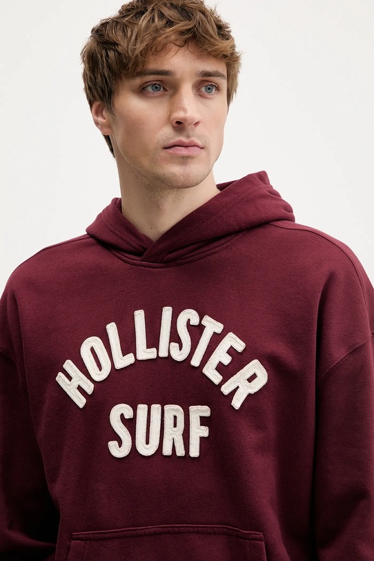 Μπλούζα Hollister Co. μπορντό KI322.5388.530