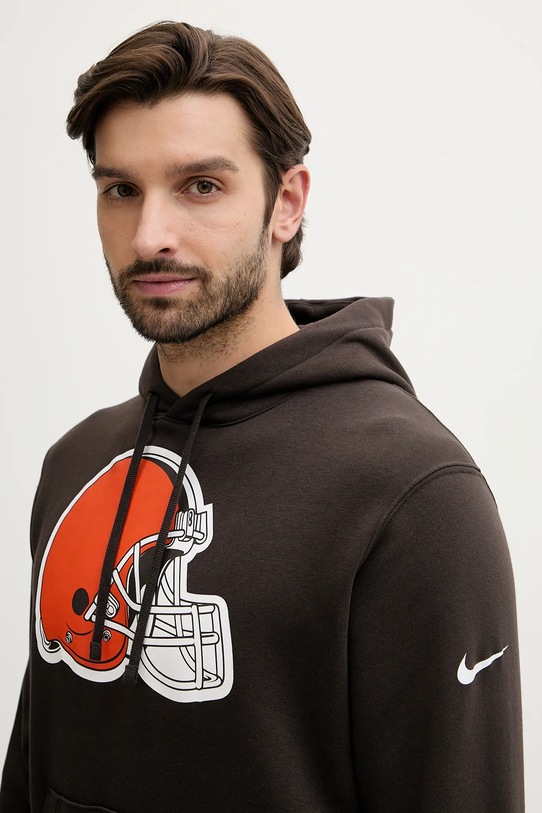 Nike bluza Club Logo Hoodie brązowy NKDK.2DI.9I.N09