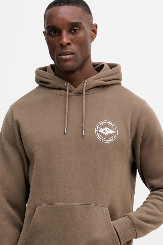 Mikina Rip Curl STAPLE hnedá 095MFL