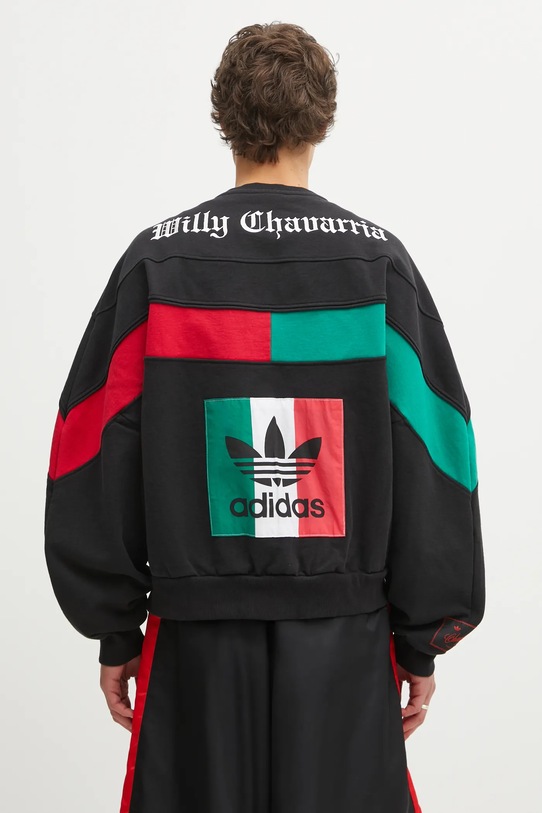 Clothing adidas Originals cotton sweatshirt Fleece Crewneck KF3196 black