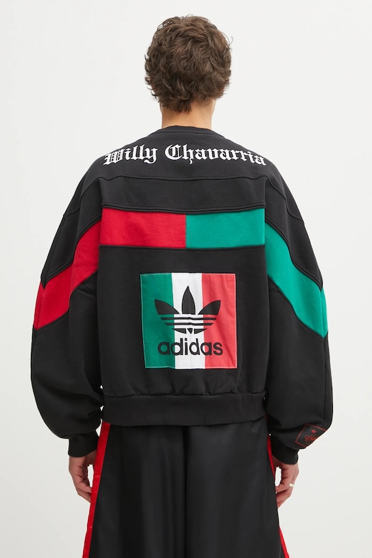 Clothing adidas Originals cotton sweatshirt Fleece Crewneck KF3196 black