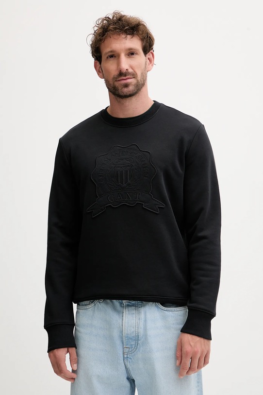 Gant bluza aplikacja czarny 2067075