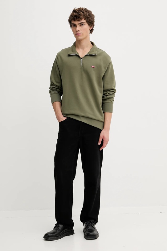 Levi's bluza bawełniana A8606.0006 zielony AW25