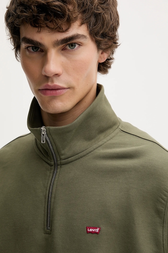 Levi's bluza bawełniana zielony A8606.0006