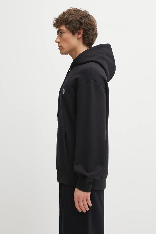 Maison Kitsuné bluza bawełniana Fox Head Comfort PM00703KM0341 czarny AW25