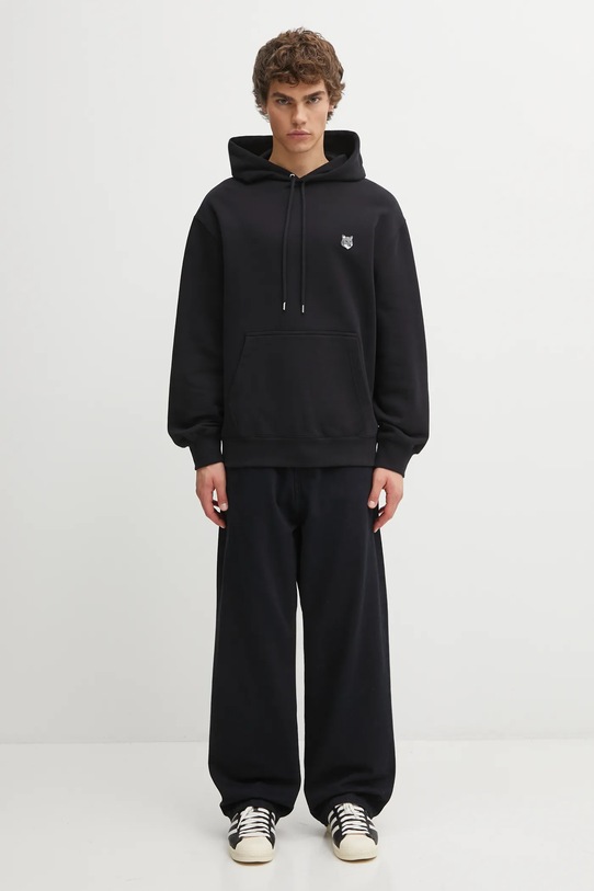 Maison Kitsuné bluza bawełniana Fox Head Comfort PM00703KM0341 czarny