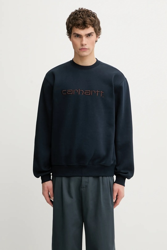 Carhartt WIP bluza Carhartt Sweat bez kaptura granatowy I030546.38CXX