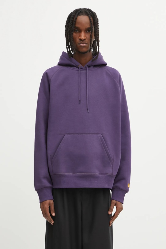 Carhartt WIP bluza Hooded Chase pozostałe fioletowy I033661.37YXX