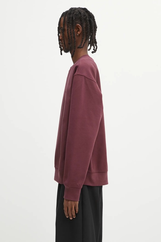 Carhartt WIP bluza American Script I025475.33KXX bordowy AW25