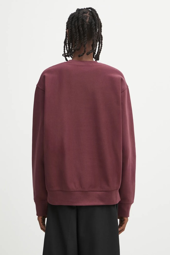 Odzież Carhartt WIP bluza American Script I025475.33KXX bordowy