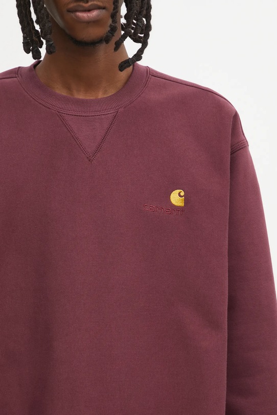 Carhartt WIP bluza American Script bordowy I025475.33KXX