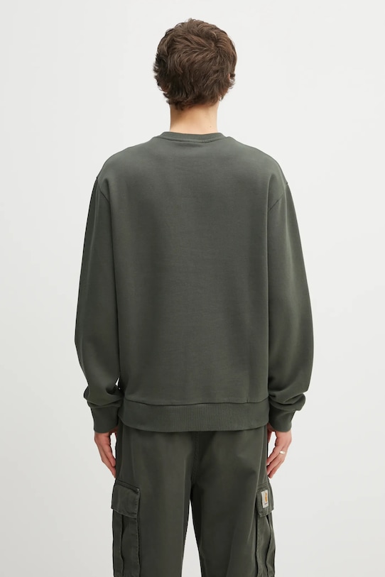 Одяг Бавовняна кофта Carhartt WIP Script Embroidery I034496.3CDXX зелений