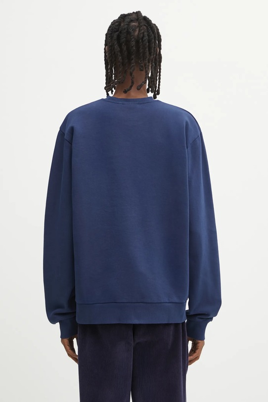 Odzież Carhartt WIP bluza bawełniana Script Embroidery I034496.3CCXX granatowy