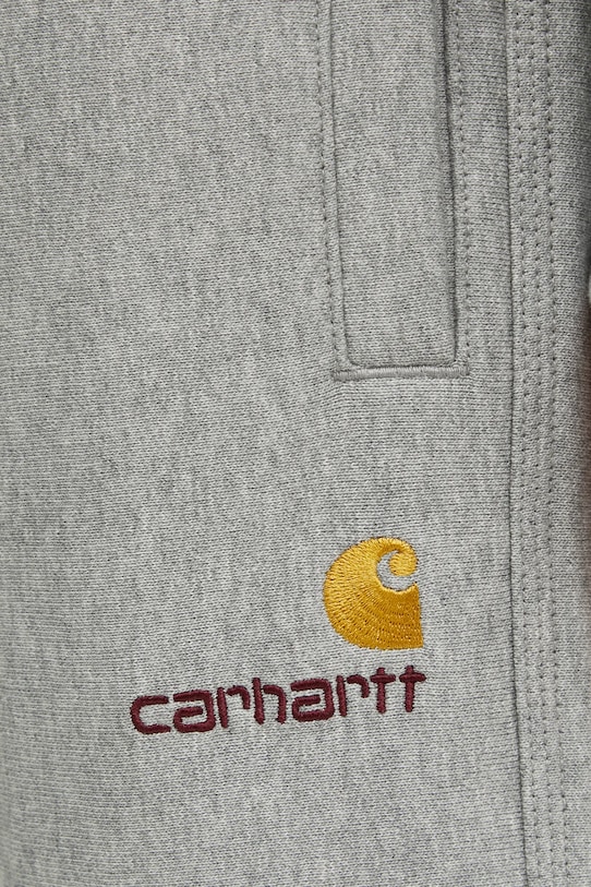Carhartt WIP spodnie dresowe American Script Jogging szary I027042.V6XX