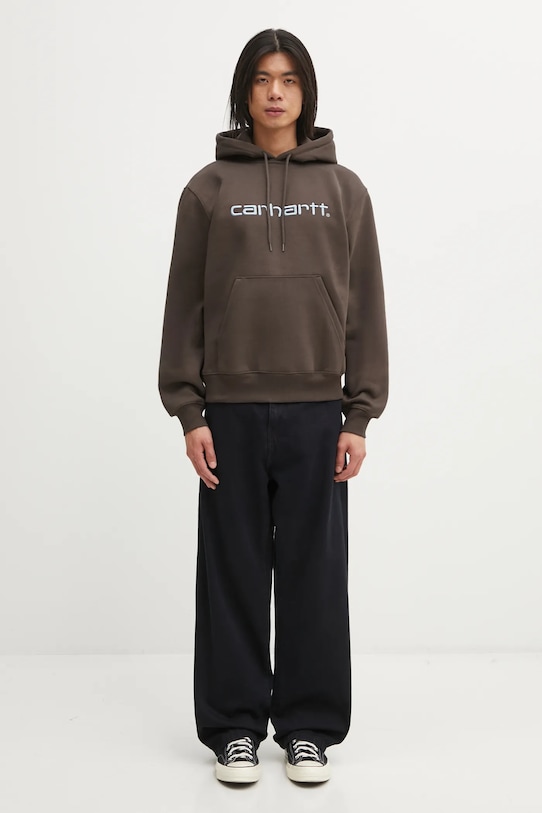 Carhartt WIP bluza Hooded Carhartt I030547.3CEXX brązowy