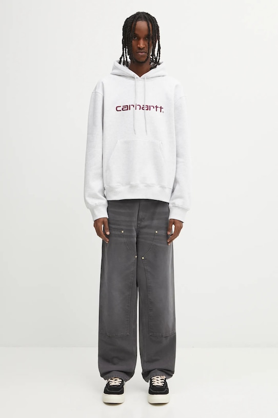 Carhartt WIP hooded sweatshirt Carhartt I030547.38HXX gray