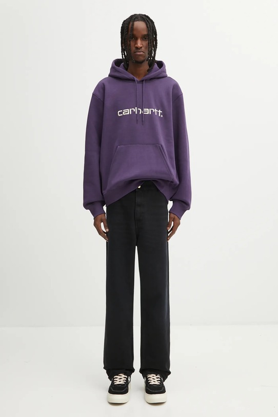 Carhartt WIP bluza Hooded Carhartt I030547.38IXX fioletowy