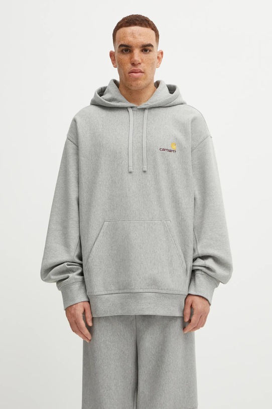 Carhartt WIP bluza Hooded American Script pozostałe szary I028279.V6XX