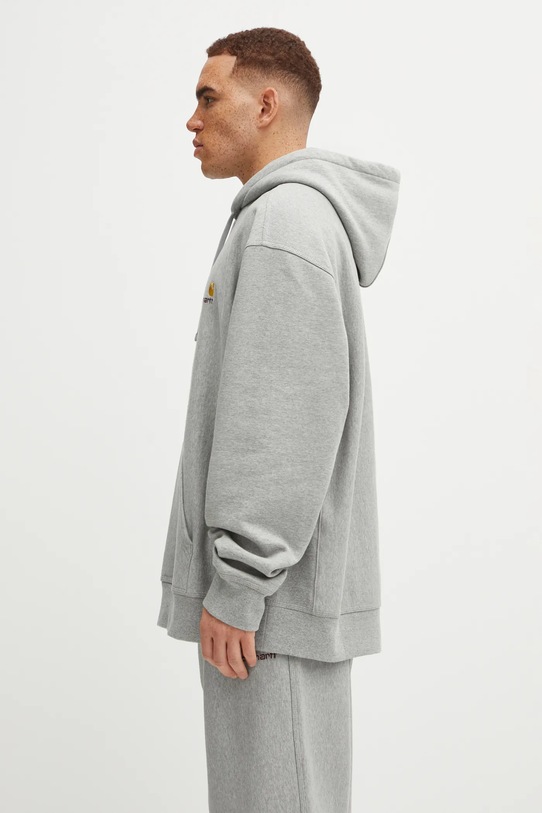Carhartt WIP bluza Hooded American Script I028279.V6XX szary AW25
