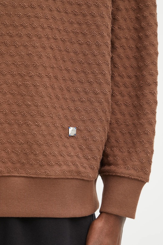 Ader Error bluza bawełniana SWEAT SHIRT brązowy BO01FWSW0103BR