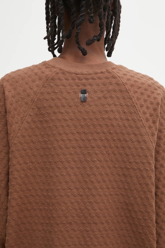 Ader Error bluza bawełniana SWEAT SHIRT BO01FWSW0103BR brązowy