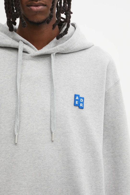 Ader Error bluza bawełniana HOODIE szary BO42FYHD0101GR