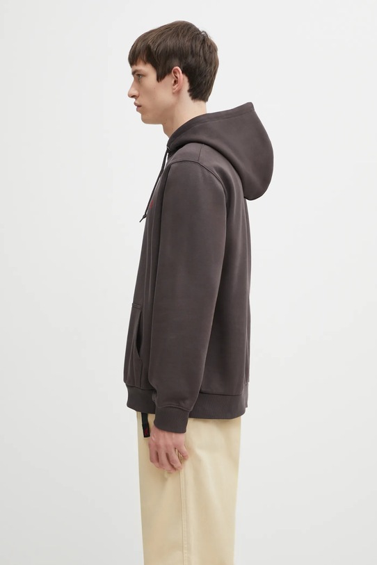Μπλούζα Gramicci One Point Hooded G309.FT καφέ AW25