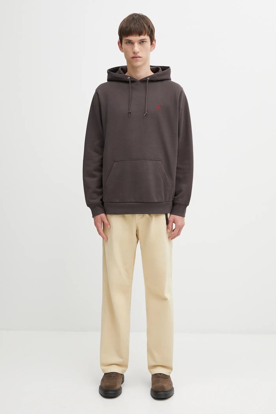 Gramicci bluza One Point Hooded G309.FT brązowy