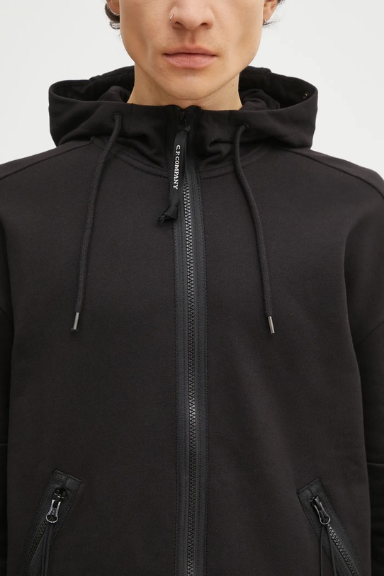 Βαμβακερή μπλούζα C.P. Company RCCMSS715A005086W μαύρο