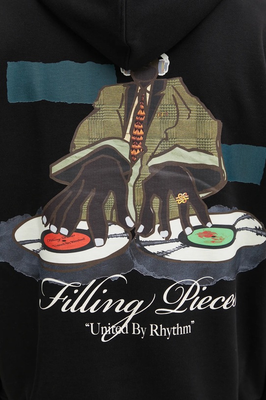 Filling Pieces bluza bawełniana Hoodie DJ 422532501241 czarny