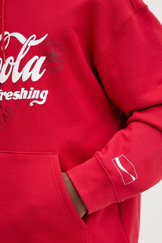 Converse bluza bawełniana x Coca Cola CVM5H502 czerwony