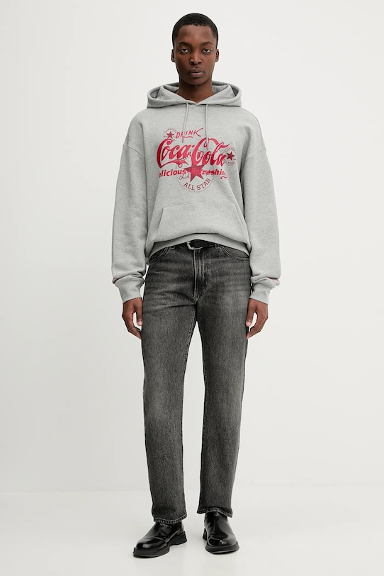Converse bluza bawełniana x Coca Cola CVM5H502 szary AW25