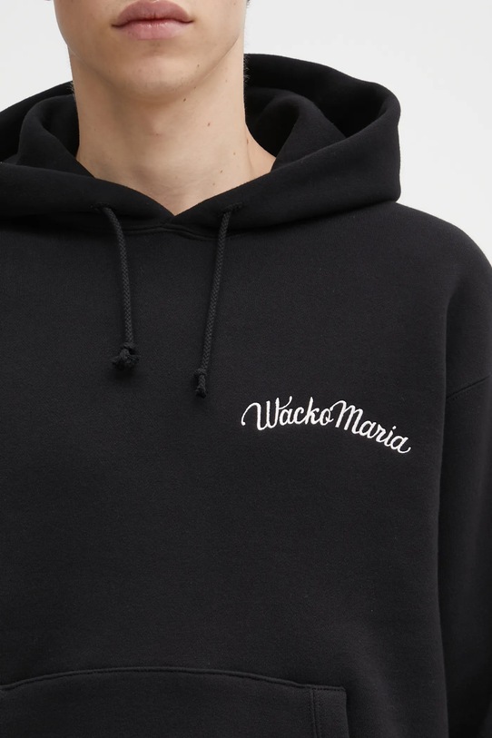 Βαμβακερή μπλούζα Wacko Maria μαύρο 25FW.WMC.SS06