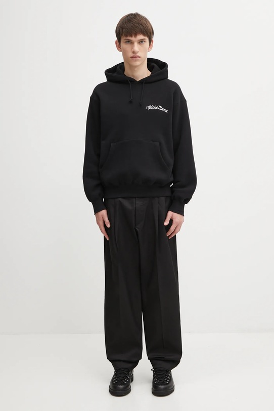 Βαμβακερή μπλούζα Wacko Maria 25FW.WMC.SS06 μαύρο